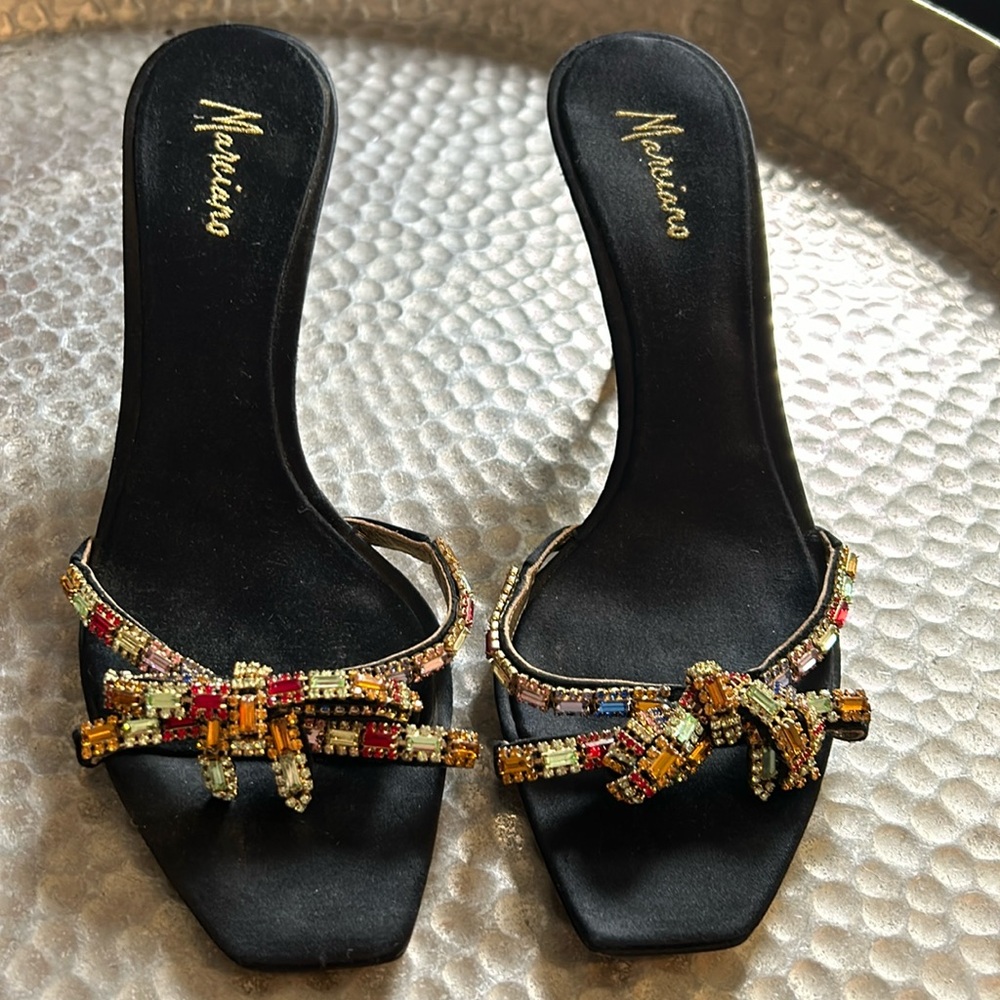 Marciano Crystal sandal heels